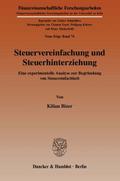 Steuervereinfachung und Steuerhinterziehung