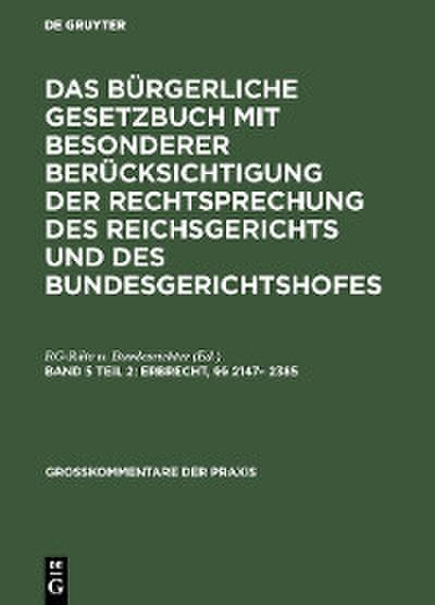 Erbrecht,§§ 2147- 2385