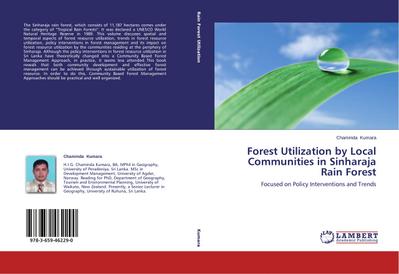 Forest Utilization by Local Communities in Sinharaja Rain Forest