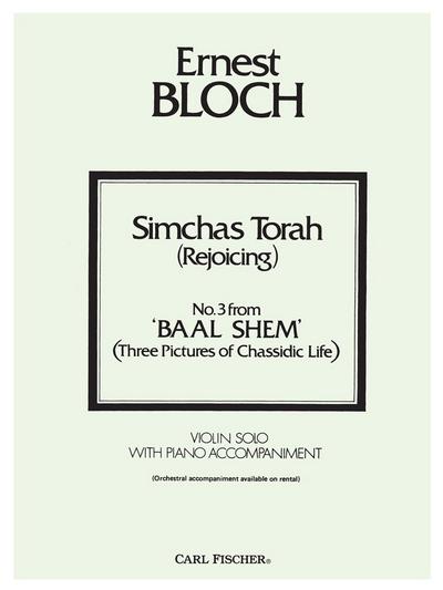 Simchas Torah from Baal Shemfor violin and piano