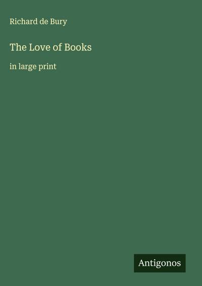 The Love of Books