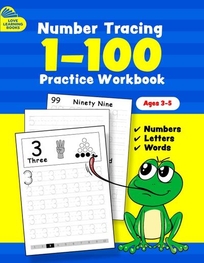 Number Tracing Book for Preschoolers and Kids