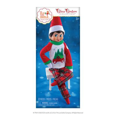 the ELF on the SHELF - Elf Outfit Weihnachtsbaum Pyjama