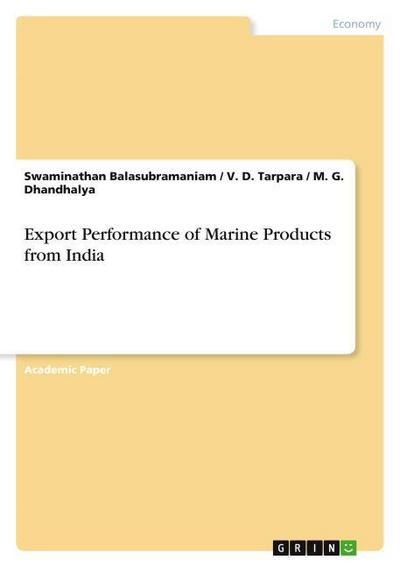 Export Performance of Marine Products from India