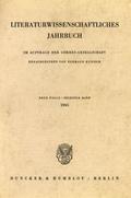 Literaturwissenschaftliches Jahrbuch