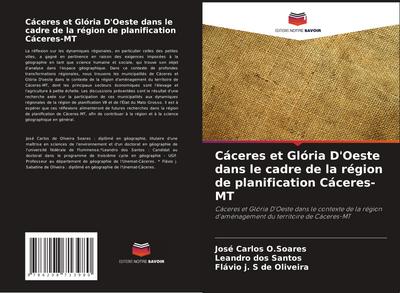Cáceres et Glória D’Oeste dans le cadre de la région de planification Cáceres-MT