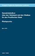 Gemeindelexikon über den Viehstand und den Obstbau für den Preußischen Staat, Rheinprovinz