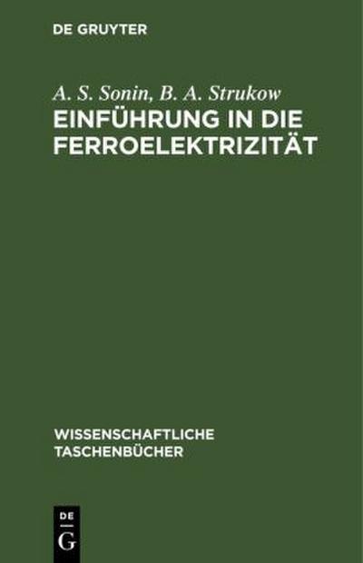 Einführung ¿n die Ferroelektrizität