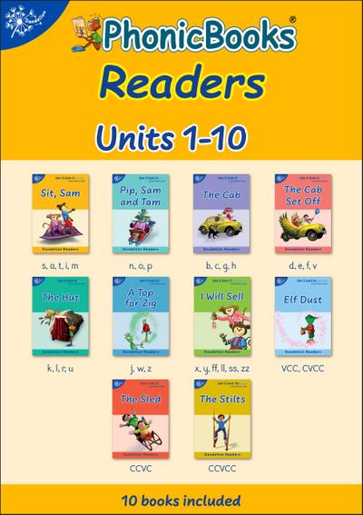 Phonic Books Dandelion Readers Set 3 Units 1-10