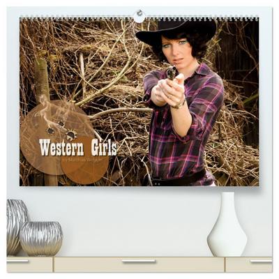 Western Girls (hochwertiger Premium Wandkalender 2026 DIN A2 quer), Kunstdruck in Hochglanz