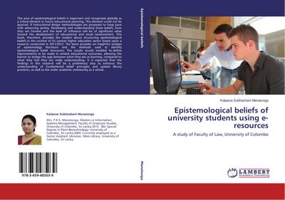 Epistemological beliefs of university students using e-resources