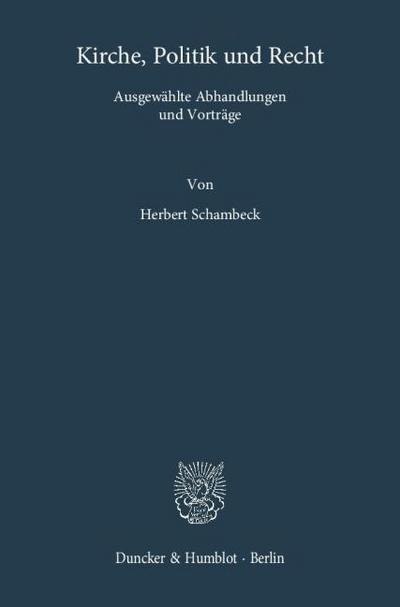 Kirche, Politik und Recht
