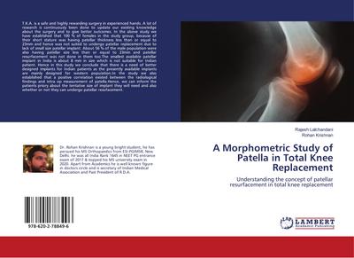 A Morphometric Study of Patella in Total Knee Replacement