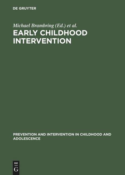 Early Childhood Intervention