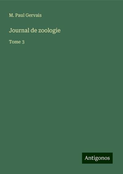 Journal de zoologie