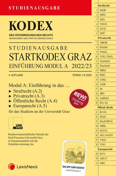KODEX Startkodex Graz 2022/23 - inkl. App: Studienausgabe für die Uni Graz
