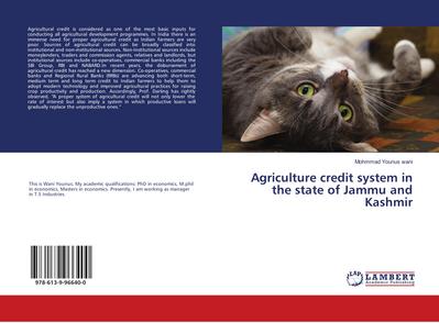 Agriculture credit system in the state of Jammu and Kashmir