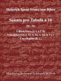 Sonata pro Tabula a 10  für 5 Blockflöten (SSATB), Streicher und Bc