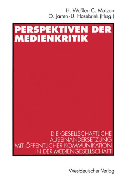 Perspektiven der Medienkritik