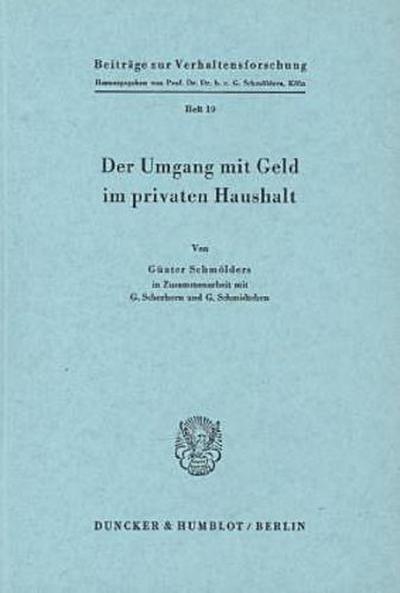 Der Umgang mit Geld im privaten Haushalt.