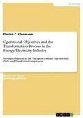 Operational Objectives and the Transformation Process in the Energy/Electricity Industry