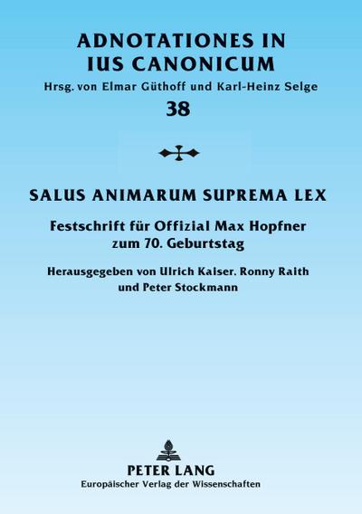 Salus animarum suprema lex