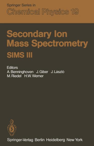 Secondary Ion Mass Spectrometry SIMS III