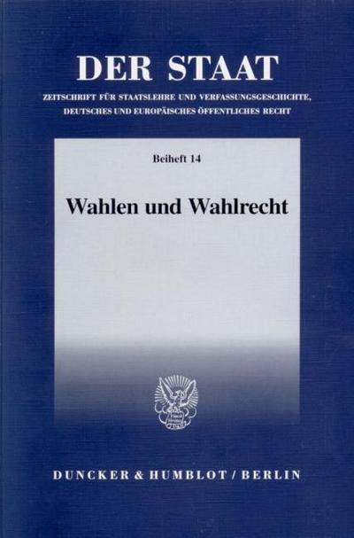 Wahlen und Wahlrecht.