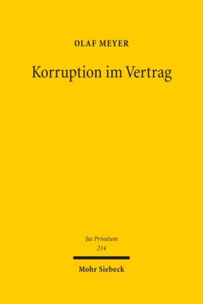 Korruption im Vertrag