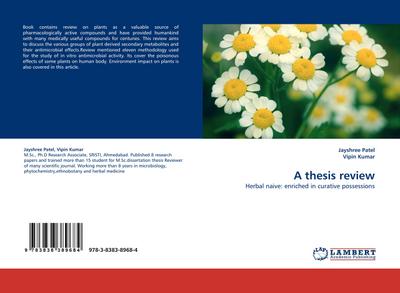 A thesis review - Jayshree Patel