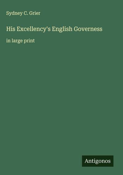 His Excellency’s English Governess