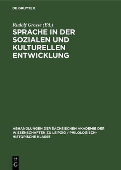 Sprache in der Sozialen und Kulturellen Entwicklung