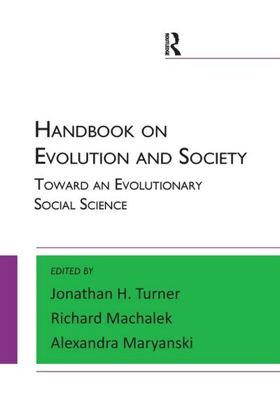Handbook on Evolution and Society