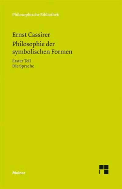 Philosophie der symbolischen Formen. Erster Teil. Tl.1
