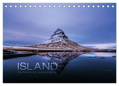 Island - Wundervolle Landschaften (Tischkalender 2025 DIN A5 quer), CALVENDO Monatskalender