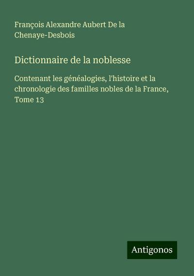 Dictionnaire de la noblesse