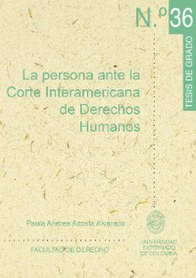 La persona ante la Corte Interamericana de Derechos Humanos