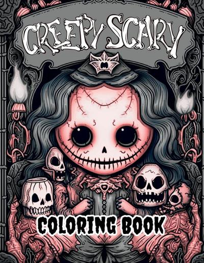 Creepy Scary Coloring Book