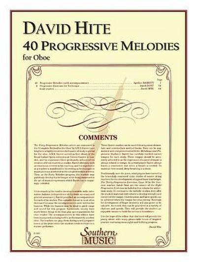40 Progressive Melodies: Oboe