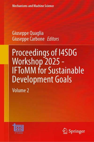 Proceedings of I4SDG Workshop 2025 - IFToMM for Sustainable Development Goals