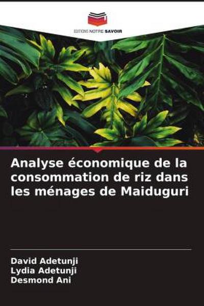 Analyse économique de la consommation de riz dans les ménages de Maiduguri