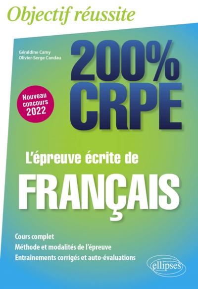 L’’épreuve écrite de français - CRPE Nouveau concours 2022