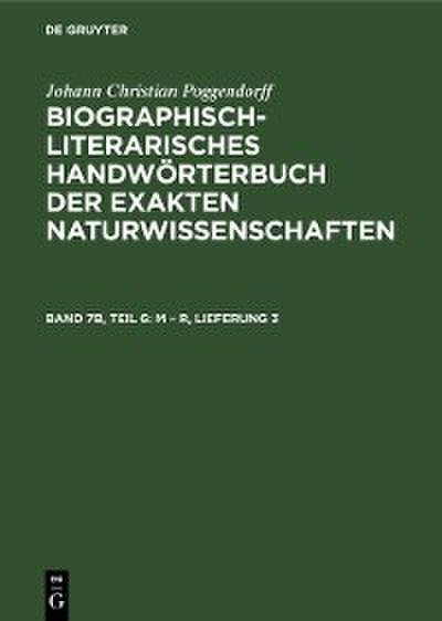M – R, Lieferung 3