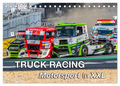 TRUCK RACING - Motorsport in XXL (Tischkalender 2024 DIN A5 quer), CALVENDO Monatskalender