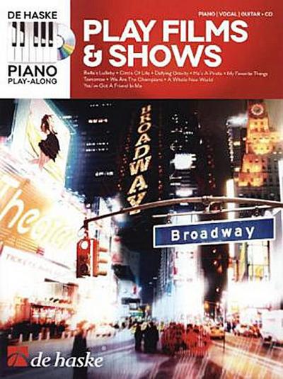 Play Films & Shows, für Klavier, m. Audio-CD
