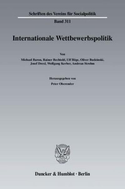 Internationale Wettbewerbspolitik.