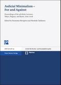 Judicial Minimalism - For and Against