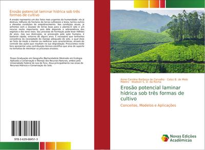 Erosão potencial laminar hídrica sob três formas de cultivo