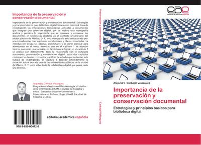 Importancia de la preservación y conservación  documental