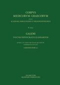 Galeni vocum Hippocratis Glossarium / Galeno, Interpretazione delle parole difficili di Ippocrate
